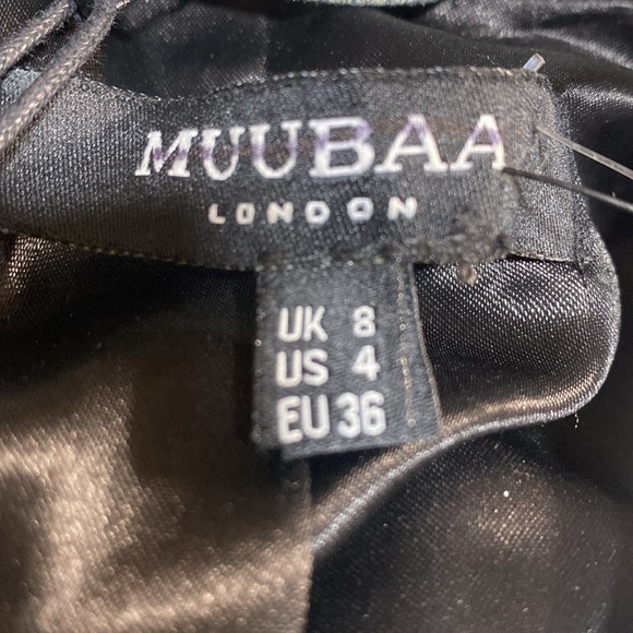 Muubaa Leather Racing Moto Jacket. Size 4 - Picture 12 of 12